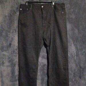 Levi's Men's 501 Button-Fly Bootcut Black Jeans Size 46 by 32